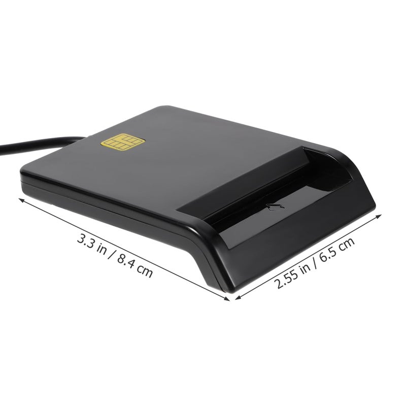 TOPPERFUN Multi-Function USB Smart Card Reader, Reader for DNI, ATM, IC, ID, CAC, SIM, Smart Card, SIM and CAC Compatible with Windows/Vista, X10.3.x+(Type-C) - Image 2